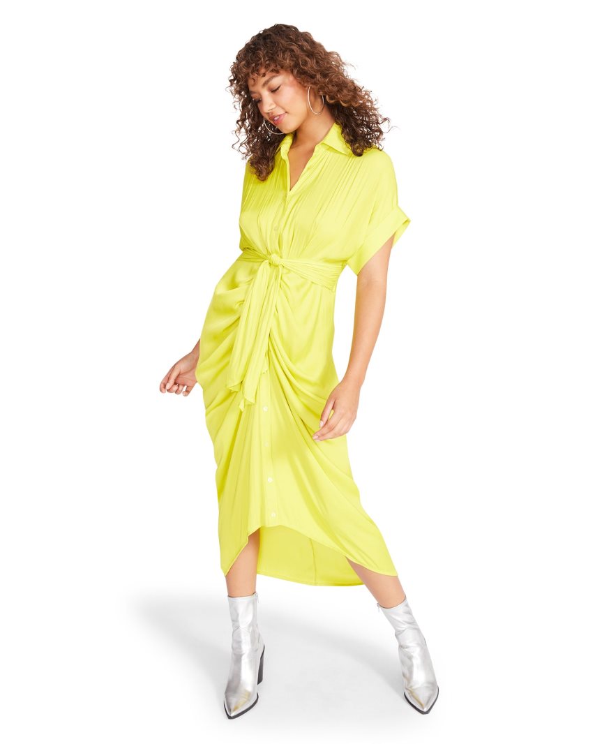 Yellow Steve Madden Tori Citron Women's Dress | PH 5783CJK